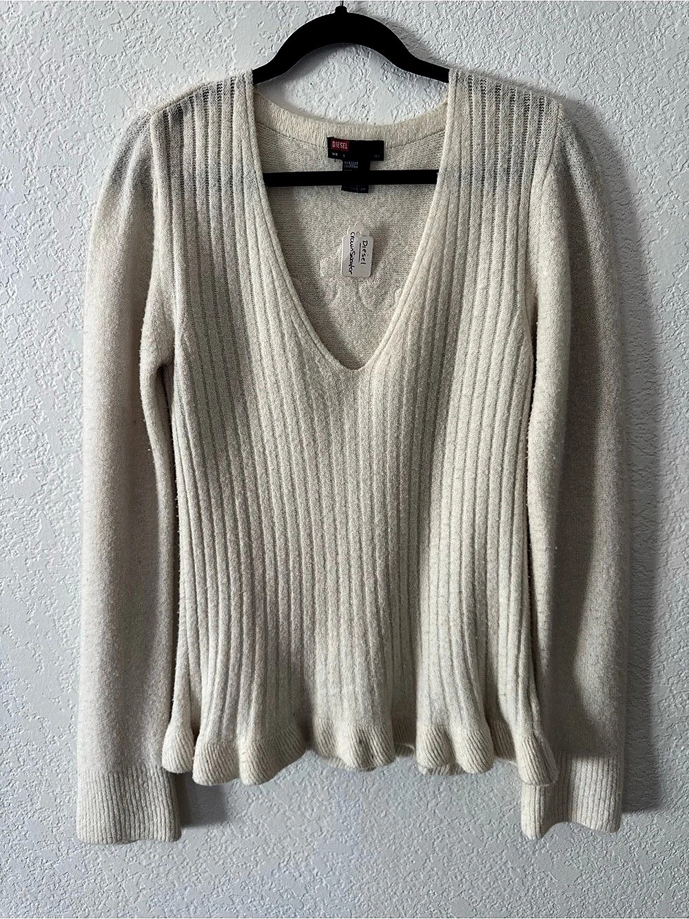 Diesel Cream Knit Sweater